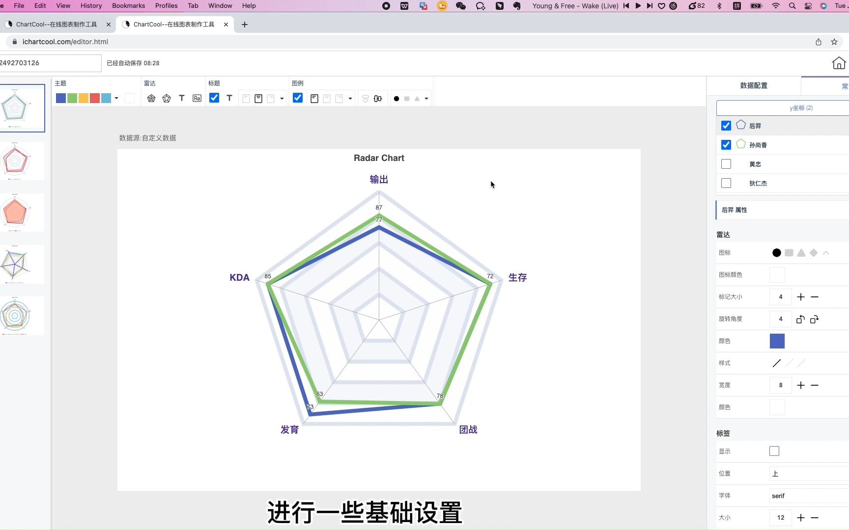 雷达图的制作