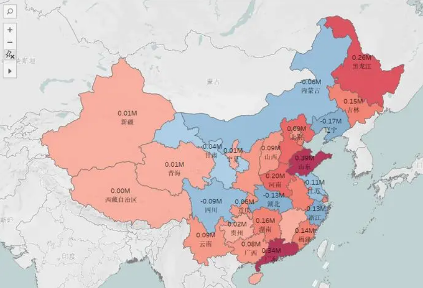 分级统计图法做人口分布图怎么做？